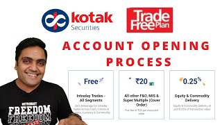 Kotak securities free demat account kaise open kare | Kotak trade free plan account kaise open kare
