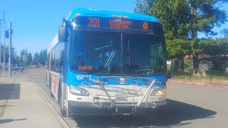 Community Transit 2015 (2016 Actually) New Flyer XD60 16807 On The 201 To Lynnwood Station!