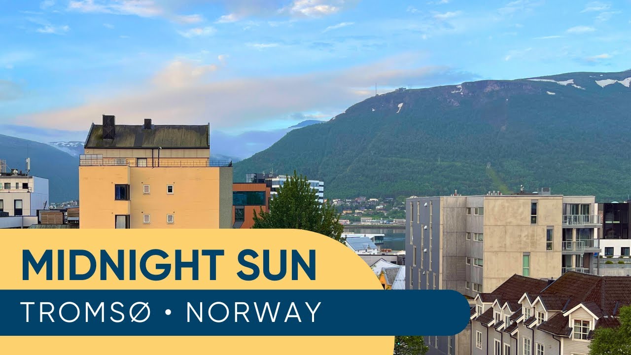 ⁣LIVE: Midnight Sun in Tromsø, Norway 🏔️