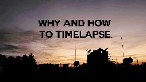 Panasonic Lumix G7 timelapse tutorial.