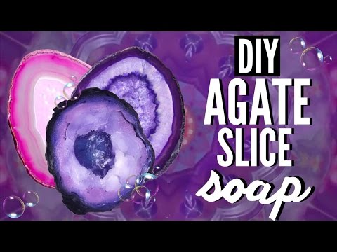 DIY AGATE SLICE SOAP