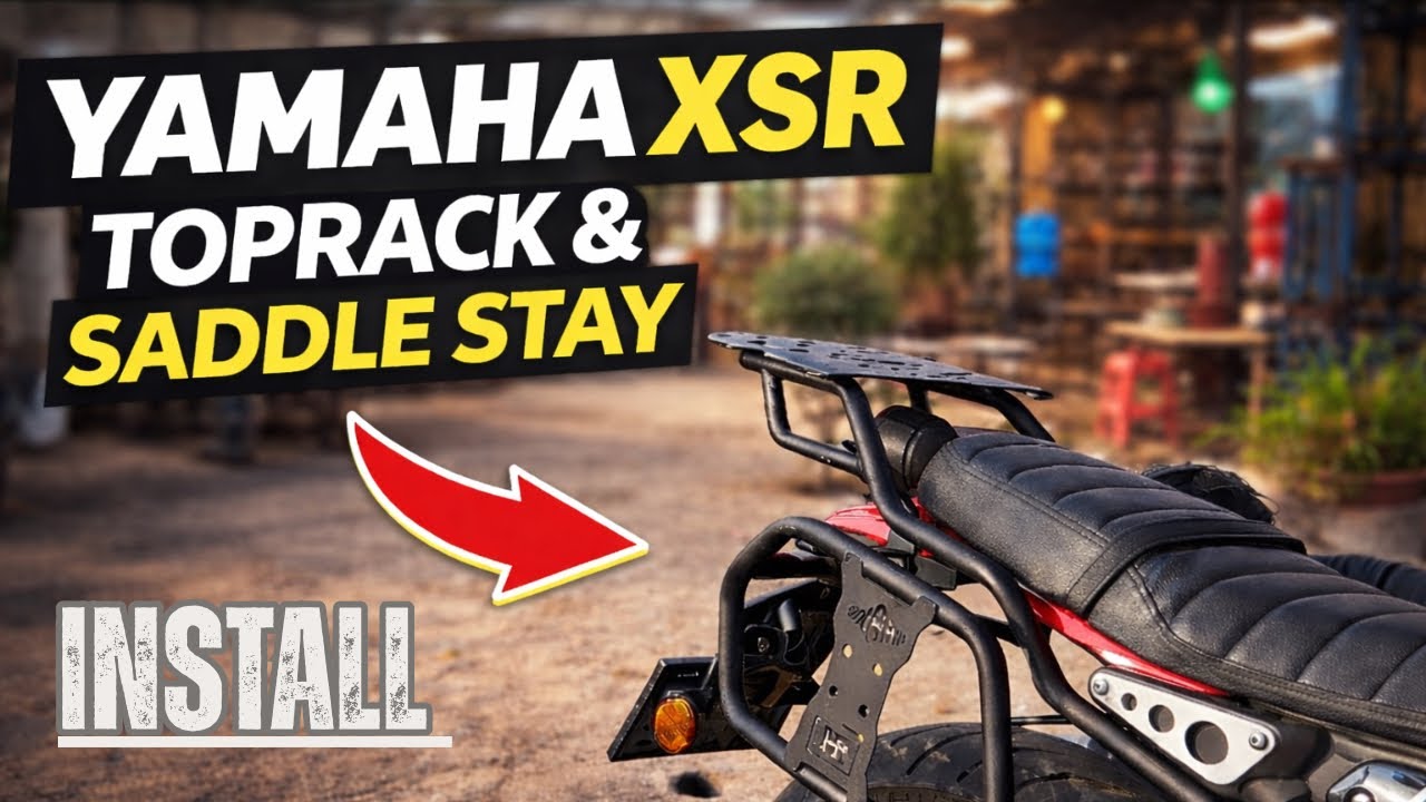 Yamah XSR TopRack & Sadd Stay install | XSR May Toprack Install | AmitDc