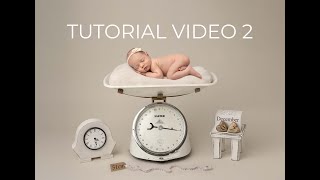 Tutorial Video 2: LSP Vintage Scales Birth Announcement Digital Background in Photoshop 11:25