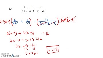 Solving Rational Equations (part 2)