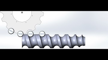 Timing Screw #mechanism #3ddesign #caddesign