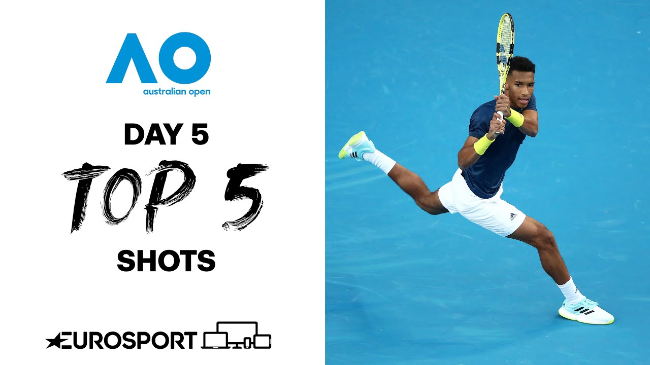 Top 5 shots - Day 5 | Australian Open 2021 - Highlights | Tennis | Eurosport