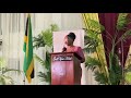 Mickel Jackson addressing the Lay Magistrates’ Association of Jamaica [LMAJ] Golden Scale Awards