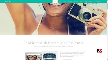 Accio Responsive Onepage Parallax Agency WordPress Theme