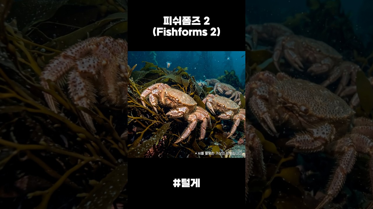 🪨 모래와 해초로 완벽하게 위장 완료! 🦀