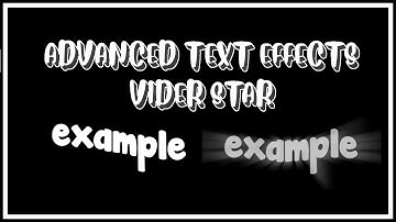 2 ae like text effects on videostar