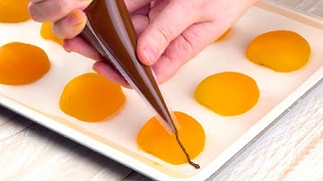 Drizzle Chocolate Over 12 Apricots | The Result Is Adorable!