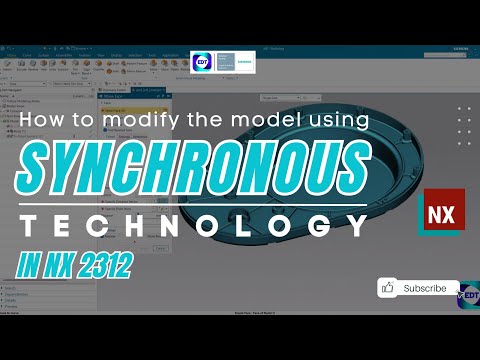 How to Modify the Model using Synchronous Technology in NX CAD | NX CAD tutorial for beginners | EDT