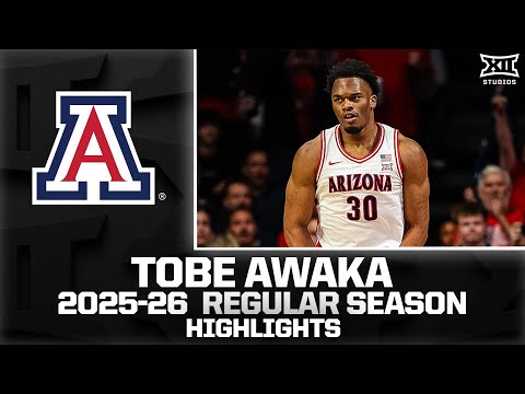Arizona's Tobe Awaka Regular Season Highlights | 2025-26 Big 12 Basketball