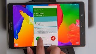 Samsung Galaxy Tab S 8.4" LTE Bronze incoming call screenshot 4