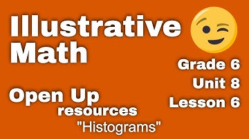 😉 6th Grade, Unit 8, Lesson 6 "Histograms" |  Illustrative Mathematics