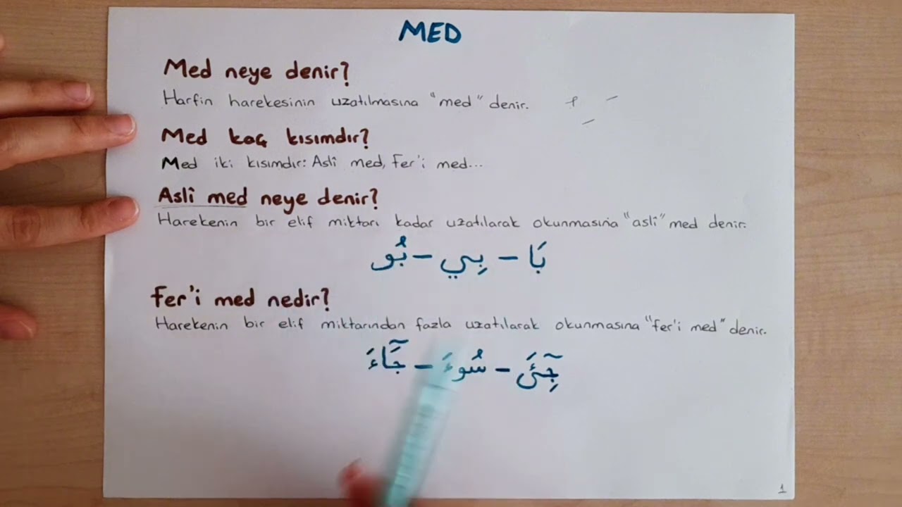 1. Ders / Med Nedir? 