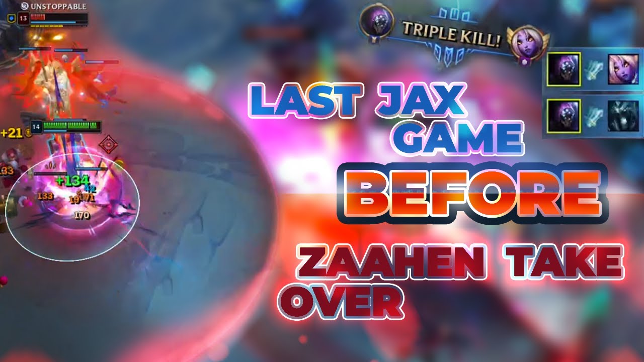 RARE JAX GAME BEFORE ZAAHEN TAKES OVER | Jax vs Zaahen