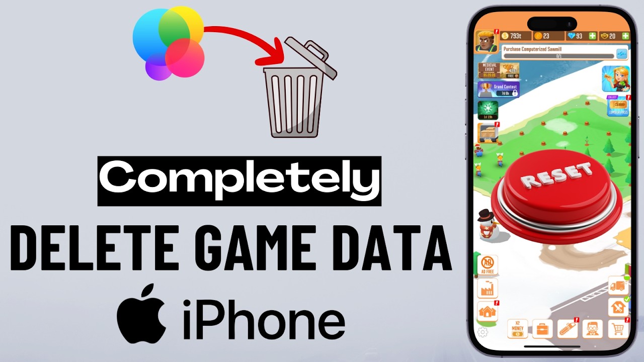 How to Completely Delete Game Data on iPhone for a Fresh Start - YouTube