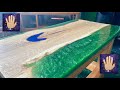 Making a Reclaimed Oak / Resin Side Table Top