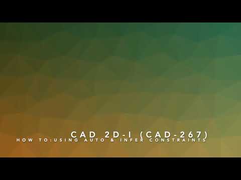 CAD-267: Using Auto & Infer Constraints