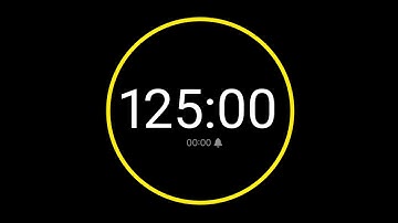 125 Minute Countdown Timer with Alarm / iPhone Timer Style