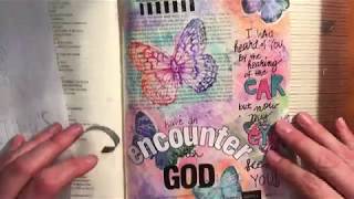 Bible Journaling Process with Jules Jewels Encounter with God