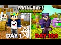 I Survived 100 Days in a POTATO Only World in Minecraft...