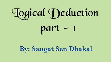 Logical deduction (Syllogism) part - 1