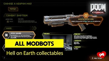 Hell on Earth (level 1) - Modbot locations | Doom Eternal