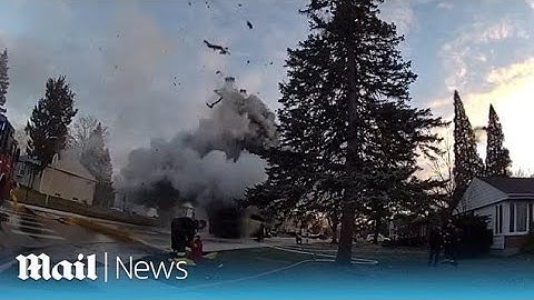 Garbage truck explodes in flame and spews debris in Arlington Heights village outside of Chicago