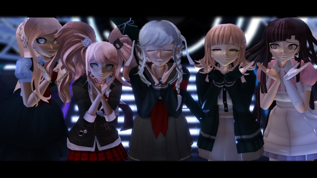 【MMD x Danganronpa】Whimsical Mercy 【Chiaki, Mikan, Peko, Junko, Sonia】