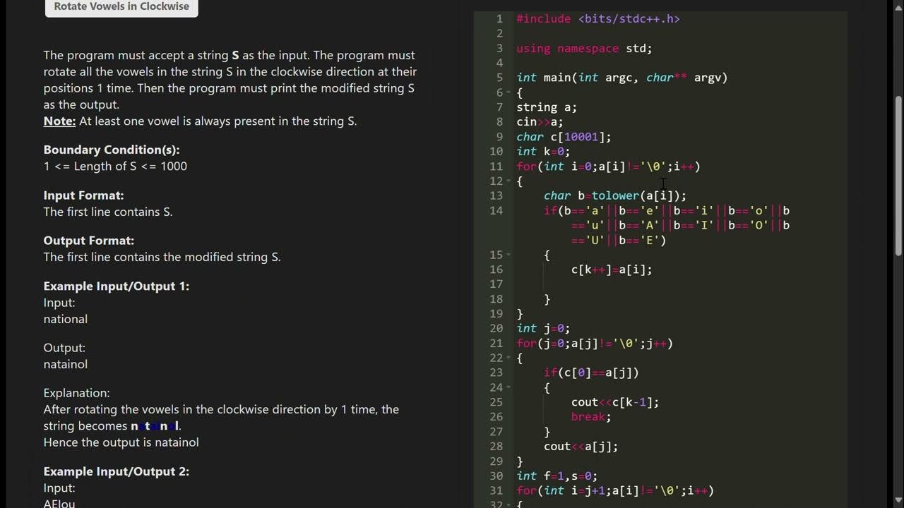 Skillrack || daily test || 18/10/2023 in c++ - YouTube