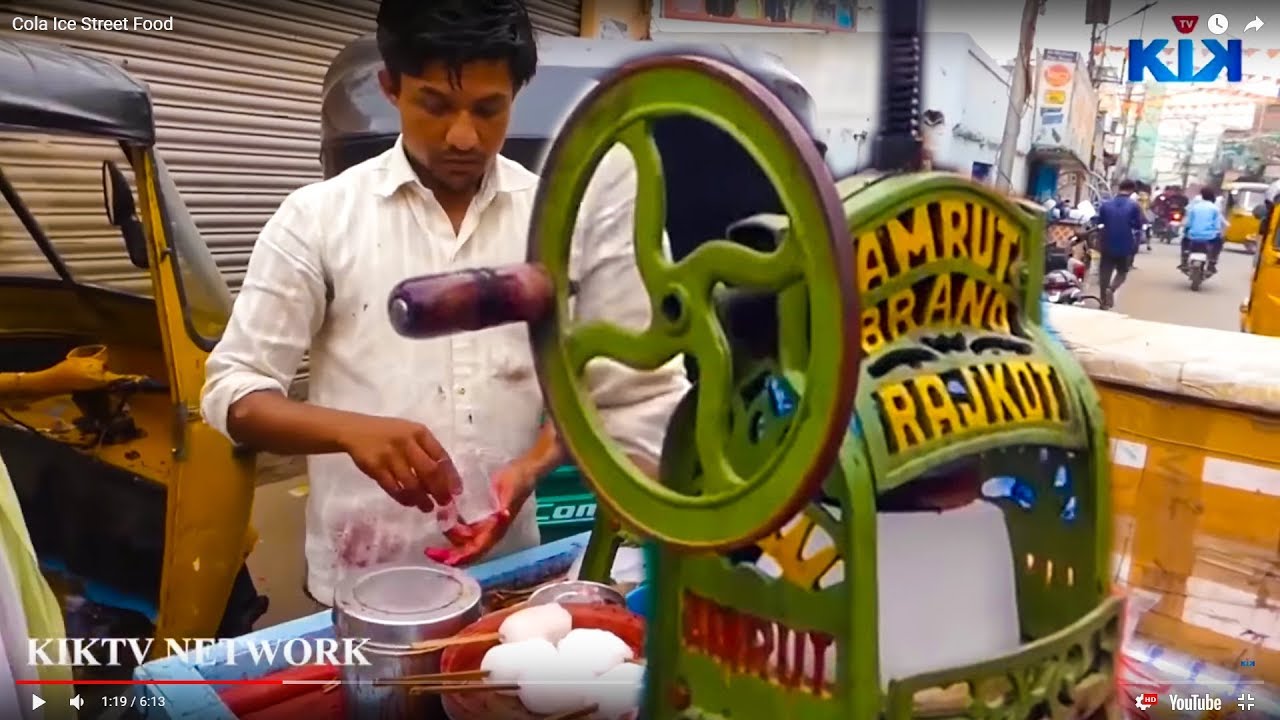 Crushed Ice Lollypop | Indian Street Desserts | StreetFood | KikTV Network