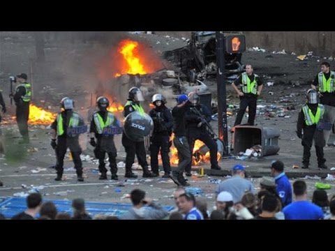 Stanley Cup riot Vancouver Canucks - Boston Bruins