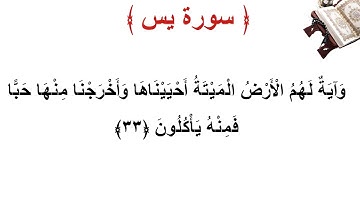 سورة يس الأية 33