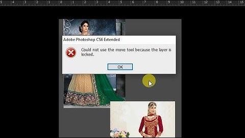 How to Fix Photoshop Message " Could not use the move tool because the layers is locked. "