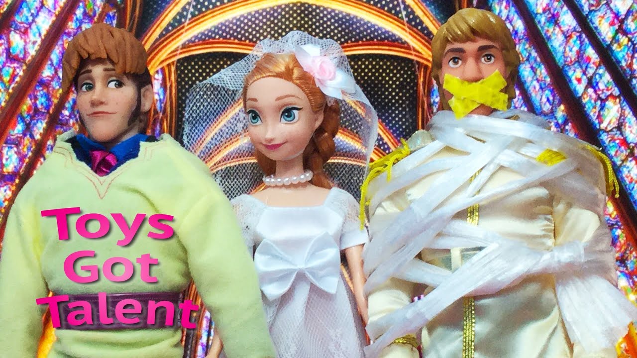 Anna, Elsa, Kristoff and Hans have a wedding kidnapping 