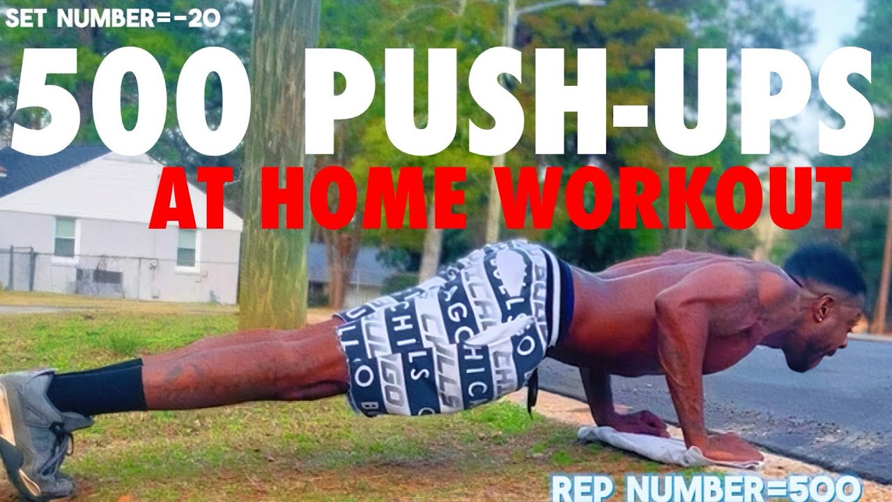500 Push Up Workout At Home - YouTube