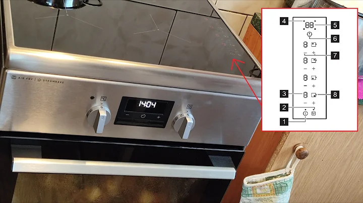 How to UNLOCK Electrolux Induction Hob (Key & Child LOCK)
