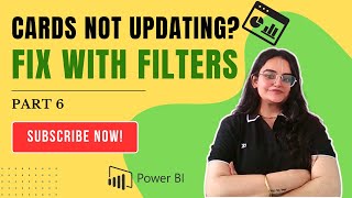 Power Bi 6:CARDS and FILTER #powerbicharts #cards #filters
