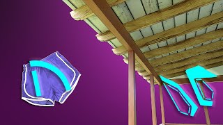 CA SHORTS - Exposed Tongue and Groove and Rafter Roof Underside in Chief Architect X17