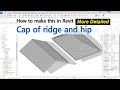 Revit, Cap of redge and hip of the roof