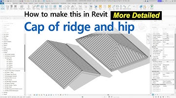 Revit, Cap of redge and hip of the roof