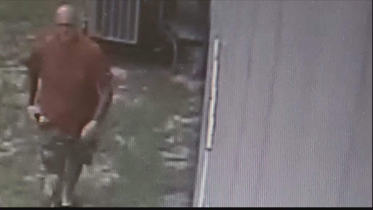Man caught on tape stealing air conditioner - YouTube