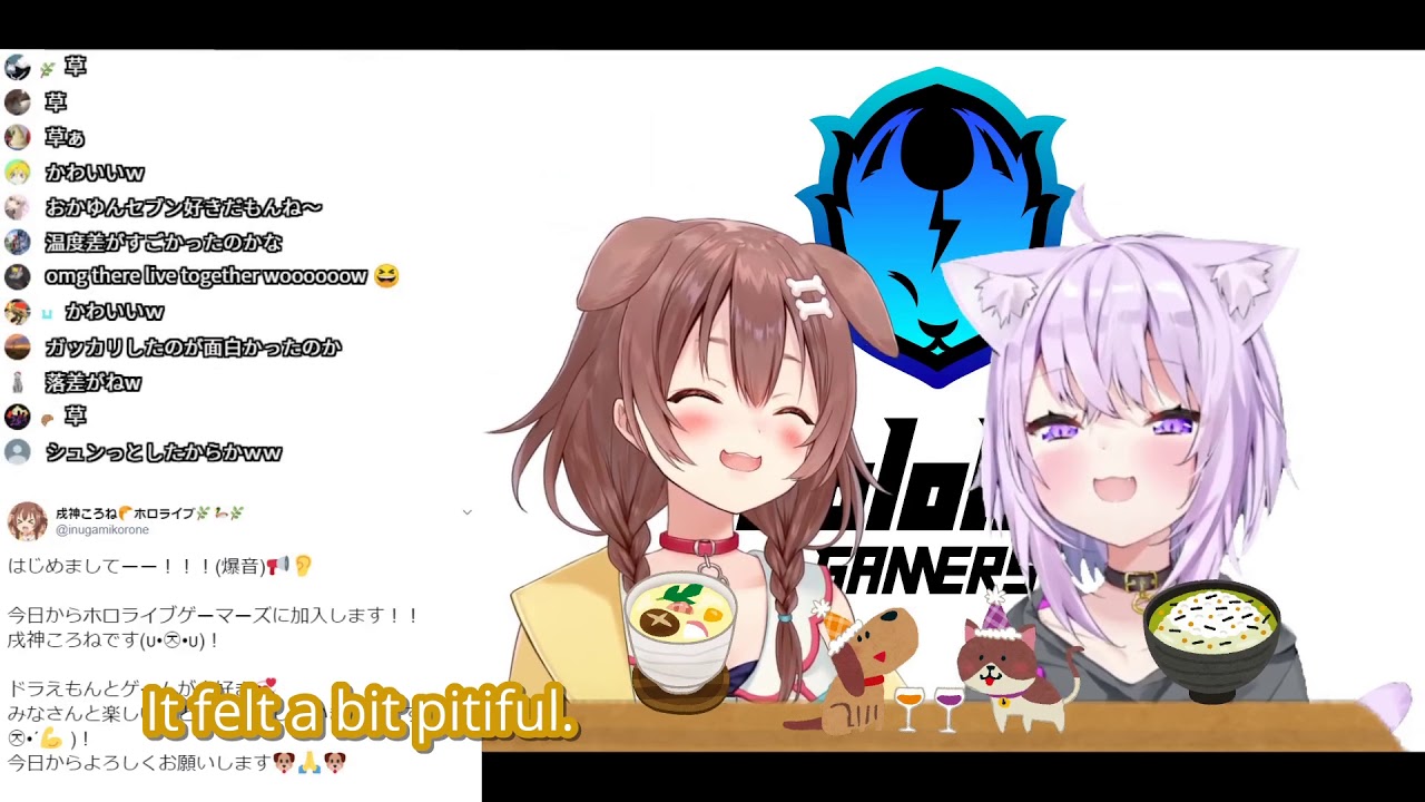 OkaKoro - Melon juice and Korone's deadly laughter