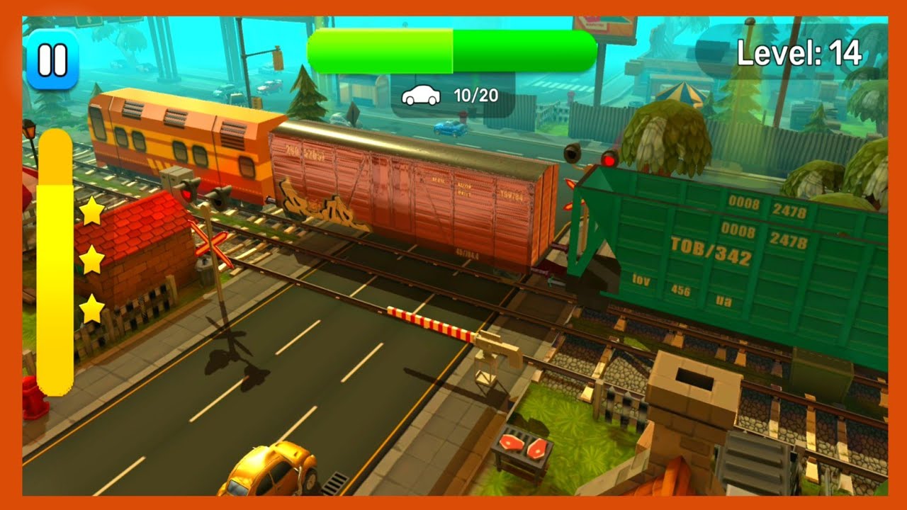 RAILROAD CROSSING 2LEVEL 14 NEW UPDATE NEW TRAIN & NEW