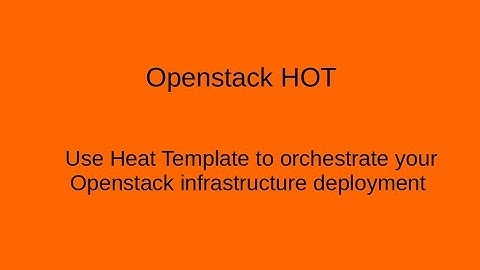 Use Openstack heat template to deploy openstack networks - HOT + Neutron networks