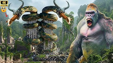 King Kong vs Monsters Full Movie | Epic Battle with Giant Scorpion and Giant Python 4K HD