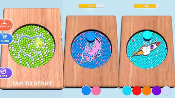 Sorting Beads: Stencil Fill Game Level 1-10