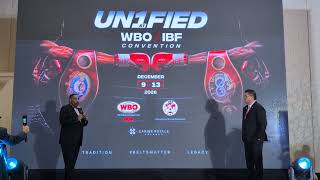 IBF/WBO Joint Convention Announcement 